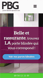 Mobile Screenshot of porte-blindee-gironde.com